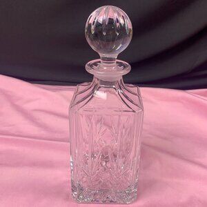 Vintage Lead Crystal Whiskey Decanter=
